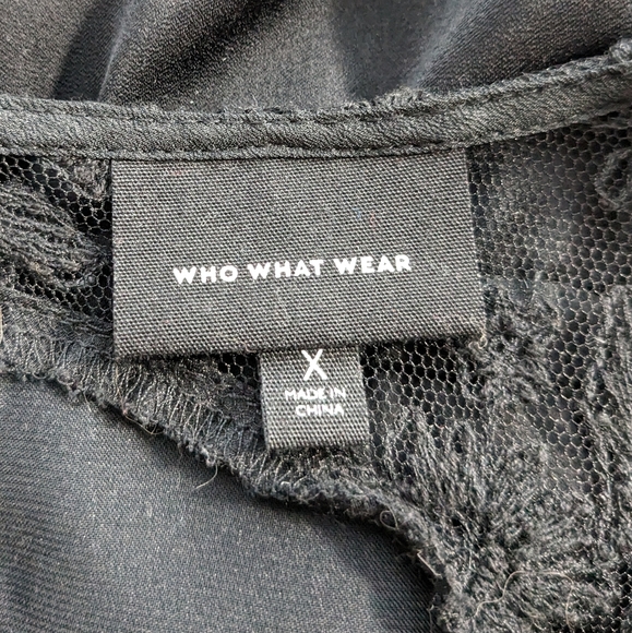 Who What Wear black lace detail dress - Picture 10 of 10